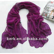 Factory price 175cmx52cm 17 colors ladies shawls scarf, can be MUSLIM HIJAB, 100% silk scarf